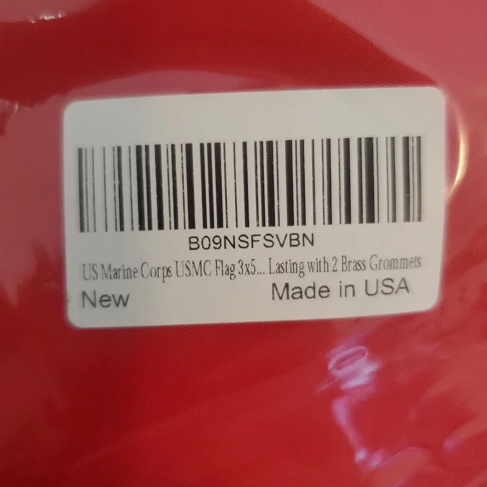 US Marine Corps USMC Flag 3x5 Ft Red Eagle Globe Anchor Made in USA B09NSFSVBN